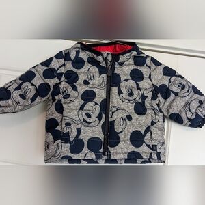 Gap Baby Disney 0-6 Months Mickey Mouse Puffer Jacket